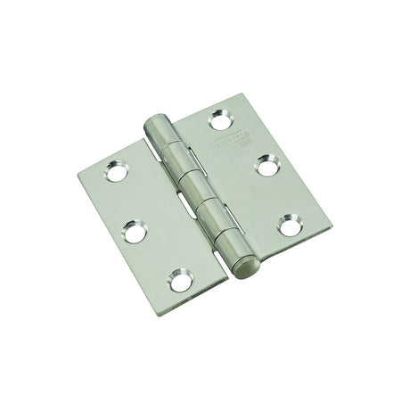 National Hardware N276-972 Door Hinge, 2-1/2 in W Frame Leaf, 0.08 in Thick Frame Leaf, Stainless Steel, Stainless Steel