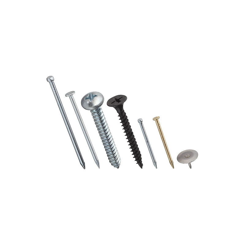 National Hardware V7709 Series Series N278-077 Nail Screw Kit, Steel, Assorted