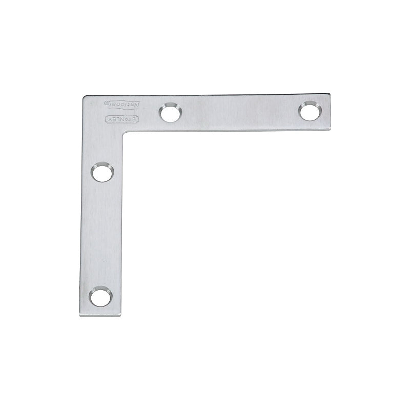 National Hardware V417 Series N348-334 Corner Brace, 3 in L, 1/2 in W, 3 in H, Stainless Steel