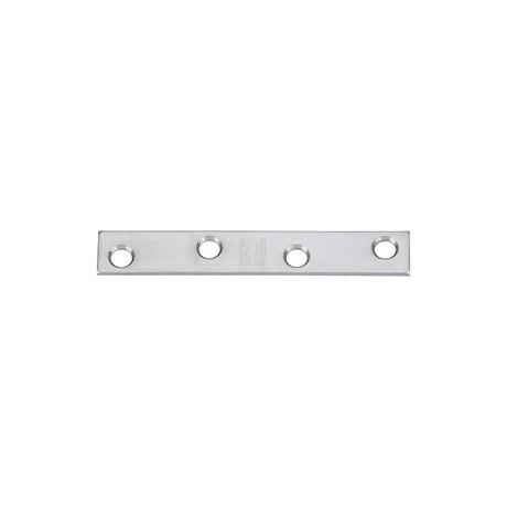 National Hardware N348-375 Mending Brace, 4 in L, 5/8 in W, Stainless Steel, Screw Mounting