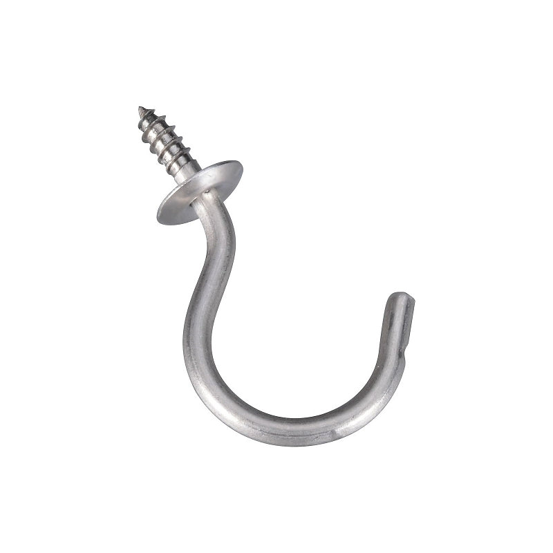 National Hardware N348-458 Cup Hook, Stainless Steel, Stainless Steel