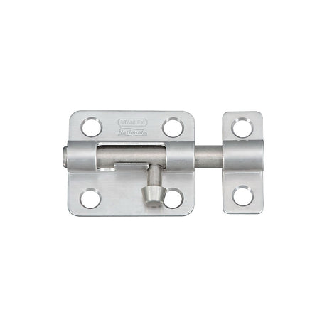 National Hardware N348-946 Barrel Bolt, 0.32 in Dia Bolt Head, 2-1/2 in L Bolt, Stainless Steel