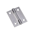 National Hardware N348-987 Narrow Hinge, 2 in W Frame Leaf, 0.056 in Thick Frame Leaf, Stainless Steel, Stainless Steel