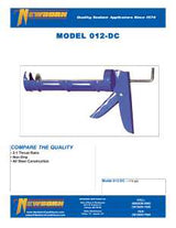 Newborn DC012 Caulk Gun, 1/10 gal Cartridge