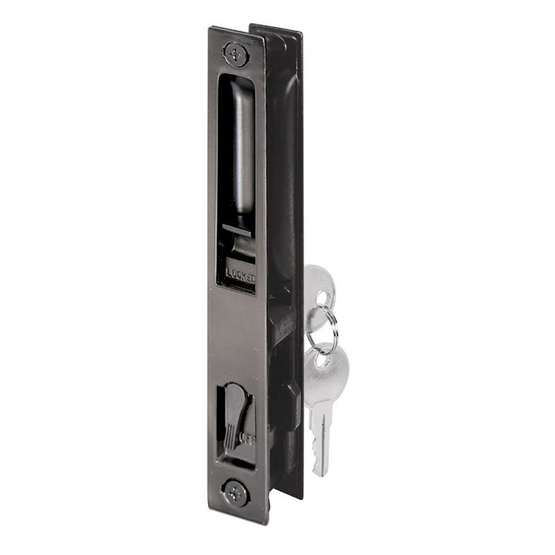 Prime-Line C 1033 Handle Set, Different Key, Aluminum, Painted, 1 to 1-1/8 in Thick Door