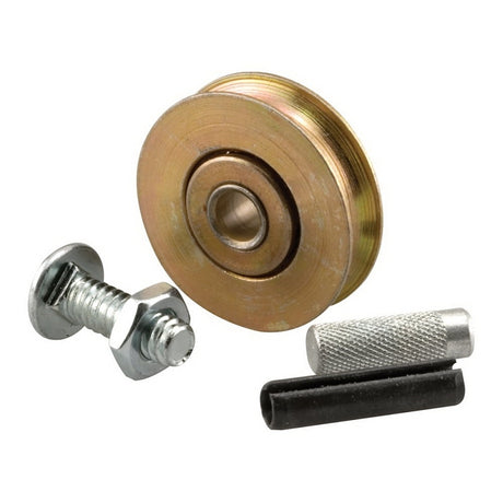 Prime-Line D 1797 Roller and Axle Kit, 1/4 in ID x 1-1/2 in OD Dia Roller, 5/16 in W Roller, Steel, 2-Roller