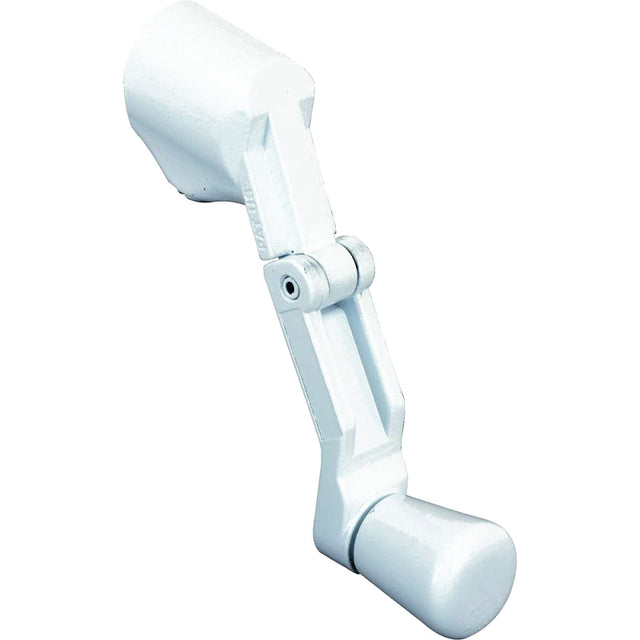 Prime-Line H 3962 Crank Handle, White, Zinc, Painted