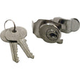 Defender Security S 4127 Mailbox Lock, 13/16 in W Dimensions, Tumbler Lock, Keyed Key, Nickel