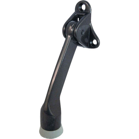 Prime-Line U 9152 Door Holder, 4-7/8 in H, Wall Mounting, Rubber/Zinc, Bronze