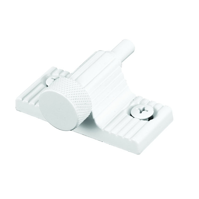 Prime-Line U9850 Patio Door Lock, Aluminum, White, 3/16, 1/8, 1/4 in Thick Door