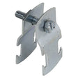 SuperStrut 700 Series Z703 1 1/2EG-10 Pipe Clamp, Electro-Galvanized, Steel, Silver