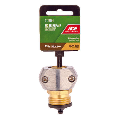 Ace 5/8 or 3/4 in. Zinc Threaded Male Hose Mender Clamp