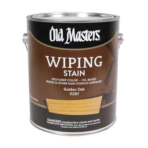 Old Masters Semi-Transparent Golden Oak Oil-Based Wiping Stain 1 gal, Pack of 2