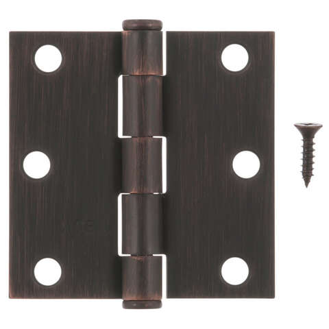 Ace 3 in. L Oil Rubbed Bronze Residential Door Hinge 1 pk