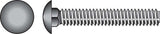 HILLMAN 1/2 in. X 6 in. L Zinc-Plated Steel Carriage Bolt 25 pk