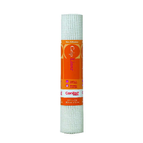 Con-Tact Beaded Grip 5 ft. L X 12 in. W White Non-Adhesive Shelf Liner, Pack of 6