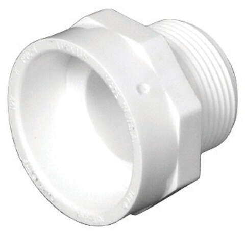 Charlotte Pipe Schedule 40 3 in. Hub X 3 in. D PVC Pipe Adapter 1 pk