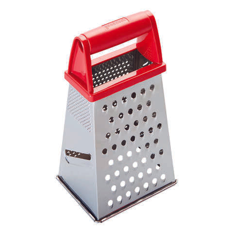 Good Cook Silver/Red Stainless Steel Box Grater