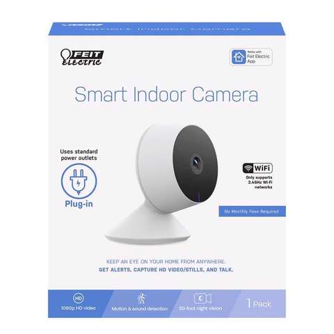 Feit Smart Home Plug-in Indoor Smart-Enabled Security Camera