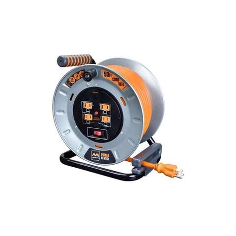 Masterplug 50 ft. L Metal Cord Reel