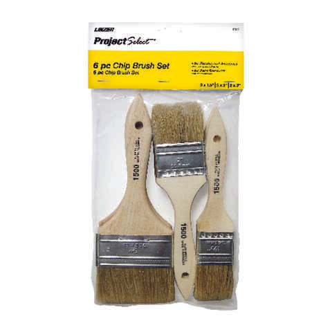 Linzer Project Select Assorted in. Flat Chip Brush, Pack of 12