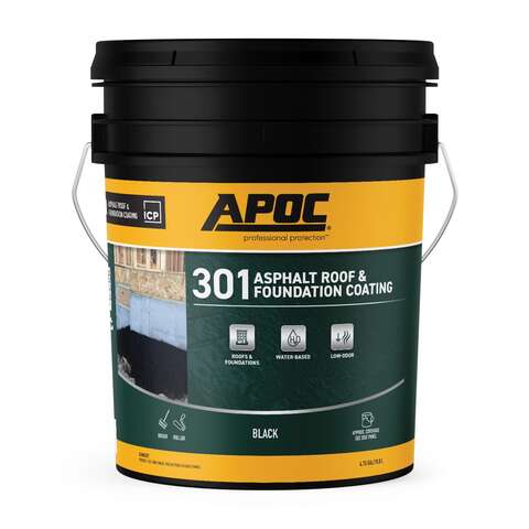 APOC Gloss Black Asphalt Roof And Foundation Coating 5 gal