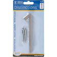 HILLMAN Distinctions 5 in. Silver Steel Screw-On Number 1 1 pc, Pack of 3