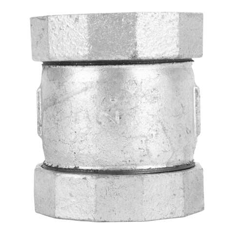 STZ Industries 2 in. Compression X 2 in. D Compression Galvanized Malleable Iron 3 in. L Coupling