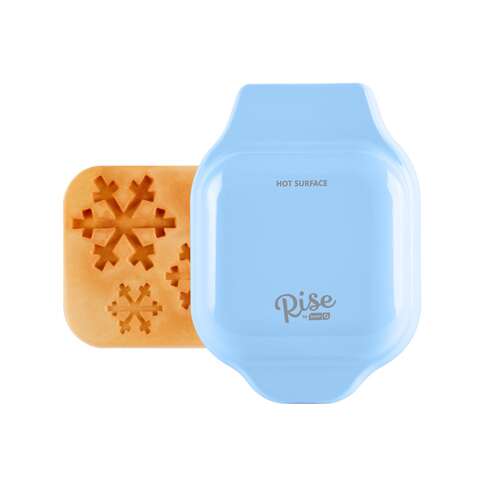 Rise by Dash 1 waffle Gloss Blue Plastic Waffle Maker