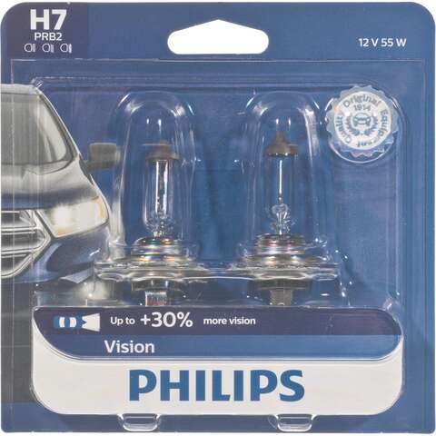 Philips Vision Halogen High/Low Beam Automotive Bulb H7PRB2