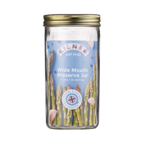 Kilner Wide Mouth Preserve Jar 34 oz 1 pk, Pack of 6