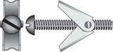 HILLMAN 1/8 in. D X 3 in. L Round Steel Toggle Bolt 15 pk, Pack of 5