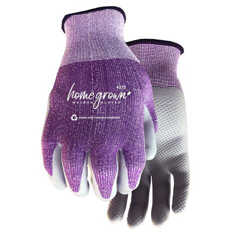 Watson Gloves Home Grown S Polyester Karma Purple Dipped Gloves