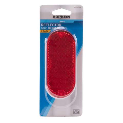 Hopkins Red Rectangular Reflector 2 pk, Pack of 3