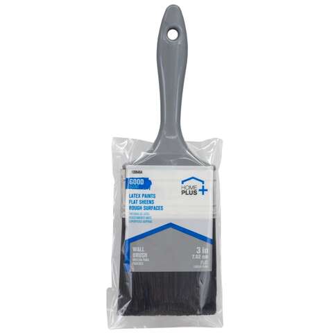 Home Plus Good 3 in. Flat Paint Brush, Pack of 12