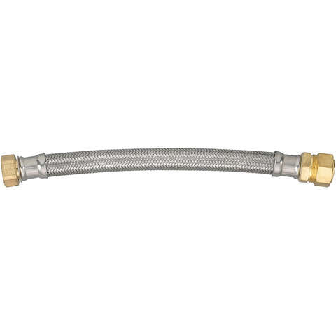 Ace 3/4 in. Compression X 3/4 in. D FIP 18 in. Braided Stainless Steel Water Heater Supply Line