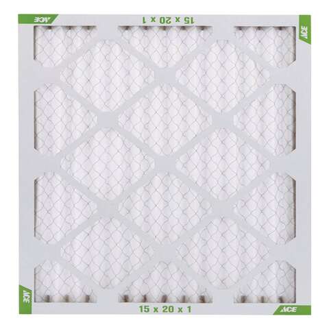 Ace 15 in. W X 20 in. H X 1 in. D Synthetic 8 MERV Pleated Air Filter 1 pk, Pack of 12