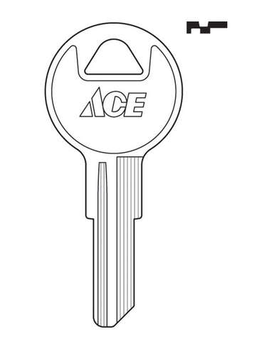 Ace House/Office Key Blank Single For Chicago/Hudson Locks, Pack of 10