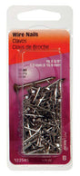 HILLMAN 5/8 in. Wire Bright Steel Nail Flat Head, Pack of 6