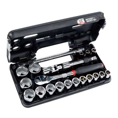 Craftsman V-Series 1/2 in. drive SAE 6 Point Socket and Tool Set 21 pc