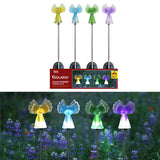 Alpine Assorted Plastic 35.43 in. H Angel Solar Garden Stake, Pack of 16