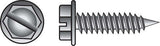 HILLMAN No. 10 X 3/4 in. L Slotted Hex Washer Head Sheet Metal Screws 100 pk
