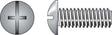 HILLMAN No. 8-32 X 2 in. L Combination Truss Head Zinc-Plated Steel Machine Screws 100 pk