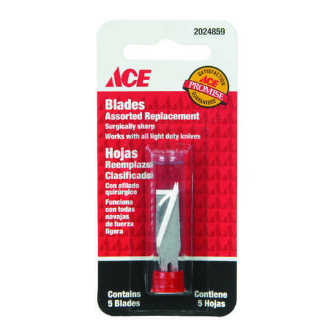 Ace Carbon Steel Light Duty Replacement Blade 5 pc