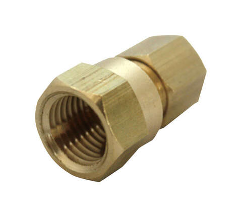 JMF Company 1/4 in. Compression X 3/8 in. D FPT Brass Compression Adapter, Pack of 5