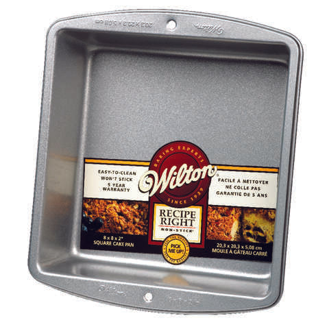 Wilton 8 in. W X 8 in. L Cake Pan Silver 1 pc