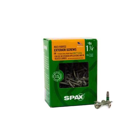 SPAX Multi-Material No. 8 in. X 1-1/4 in. L T-20+ Wafer Head Serrated Construction Screws