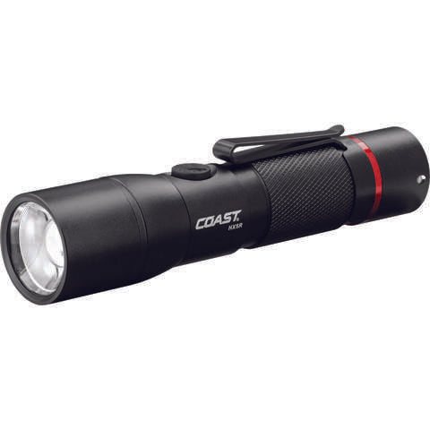 Coast HX5R 340 lm Black LED Rechargeable Flashlight CR123 Battery