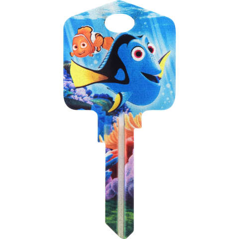 Hillman Disney Dory House/Padlock Universal Key Blank Single, Pack of 5