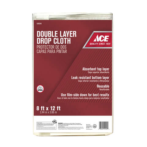 Ace 8 ft. W X 12 ft. L Plastic Drop Cloth 1 pk